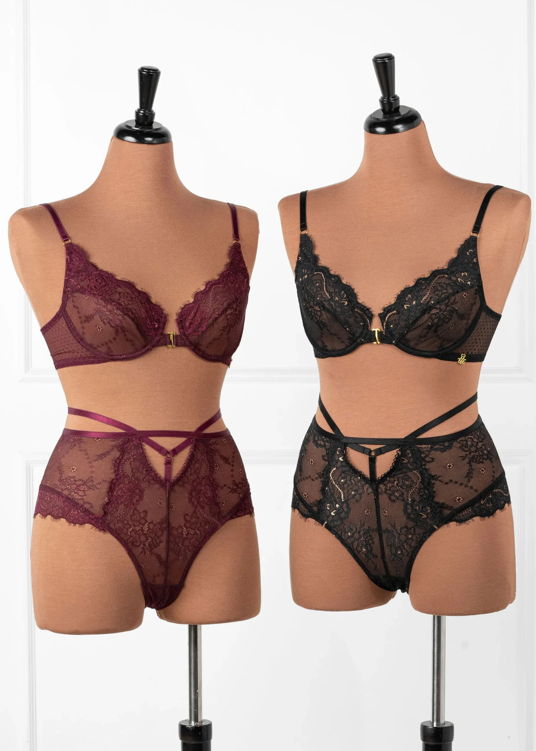 Eyelash Lace Underwire Balconette Bralette - Black Espresso - Image 16