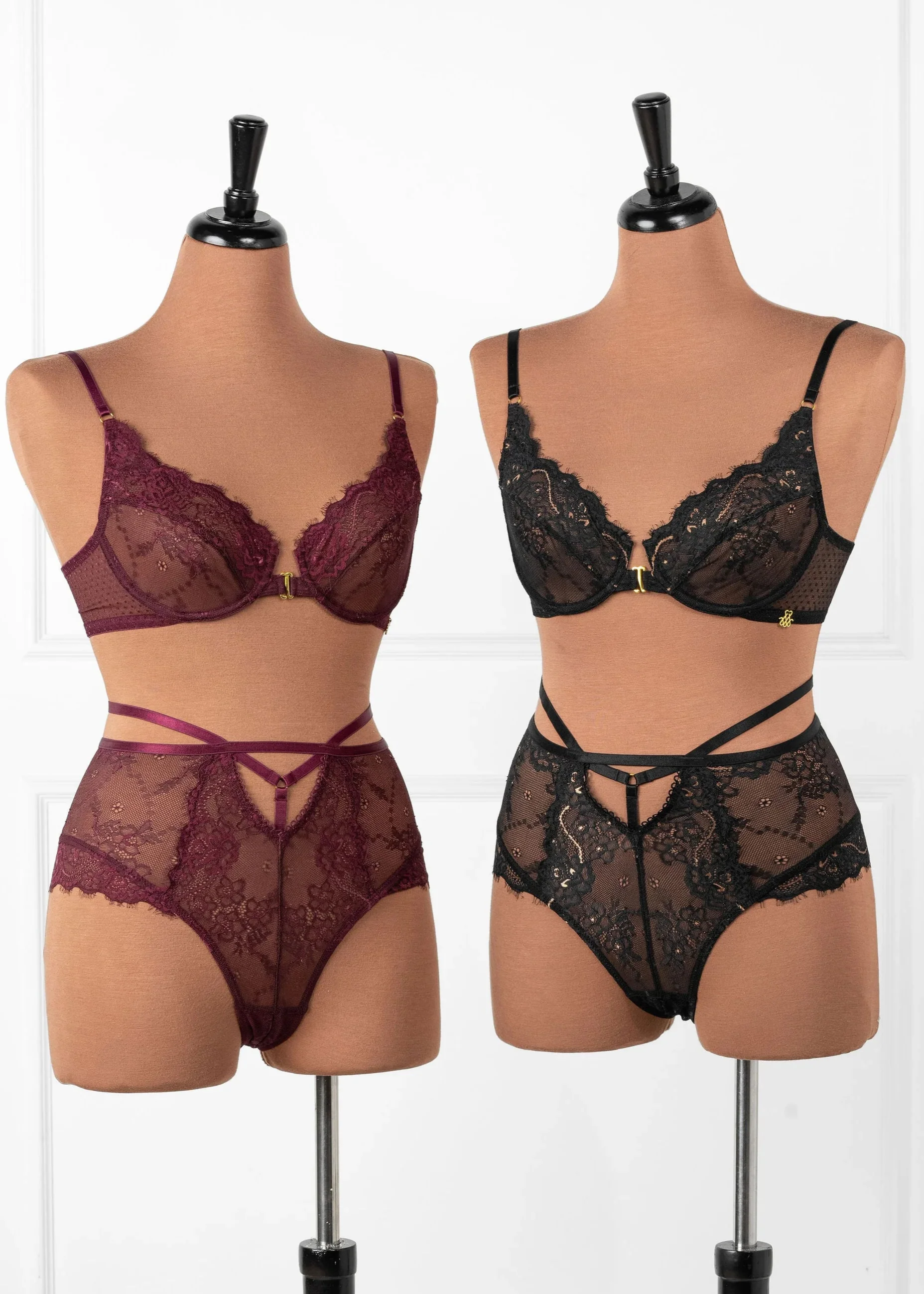 Eyelash Lace Underwire Balconette Bralette - Cherry Lacquer - Image 12