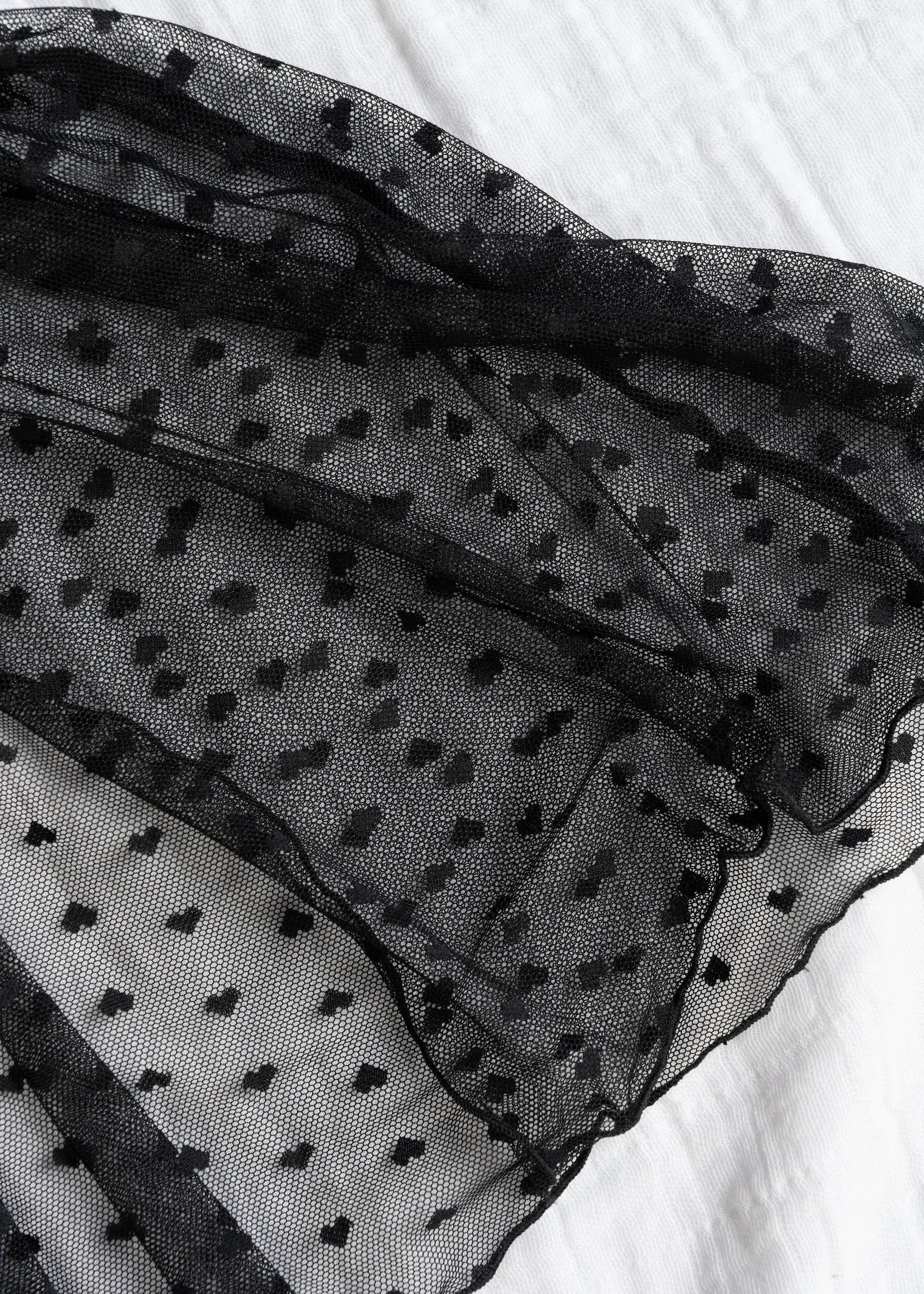 Heart Lace & Mesh Button Babydoll - Black - Image 21