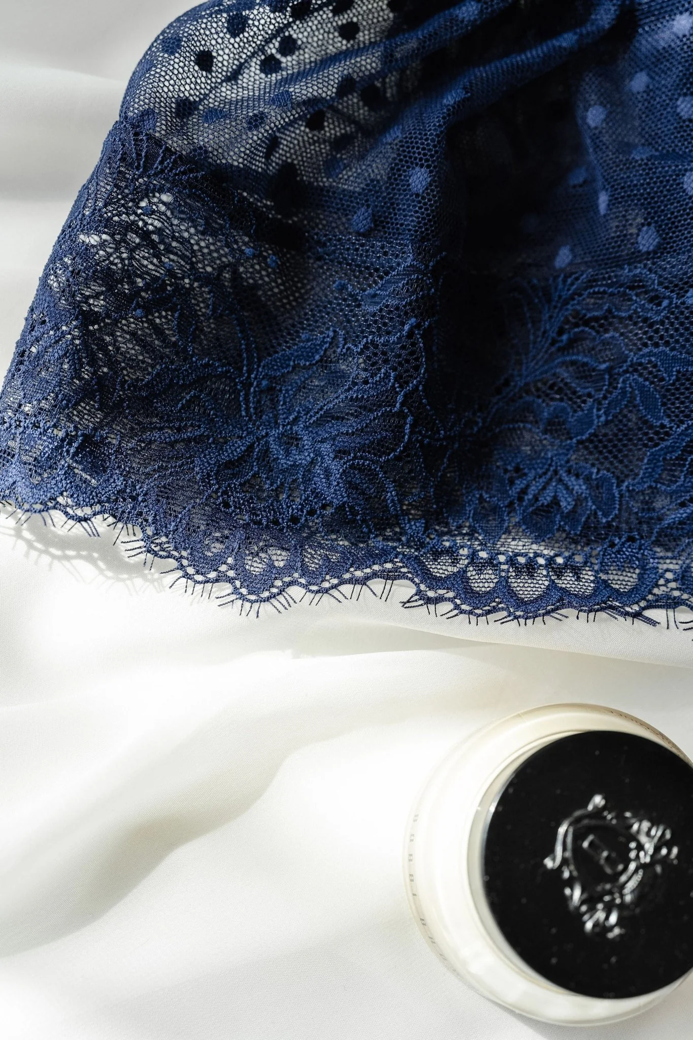 Lacy Polka Dot Camidoll - Navy - Image 12