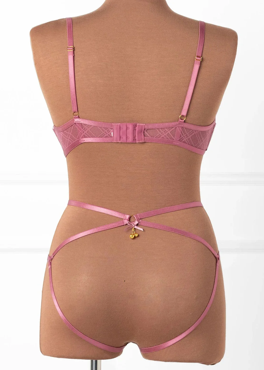 Lacy Underwire Charm Bralette - Sugarplum Pink - Image 5