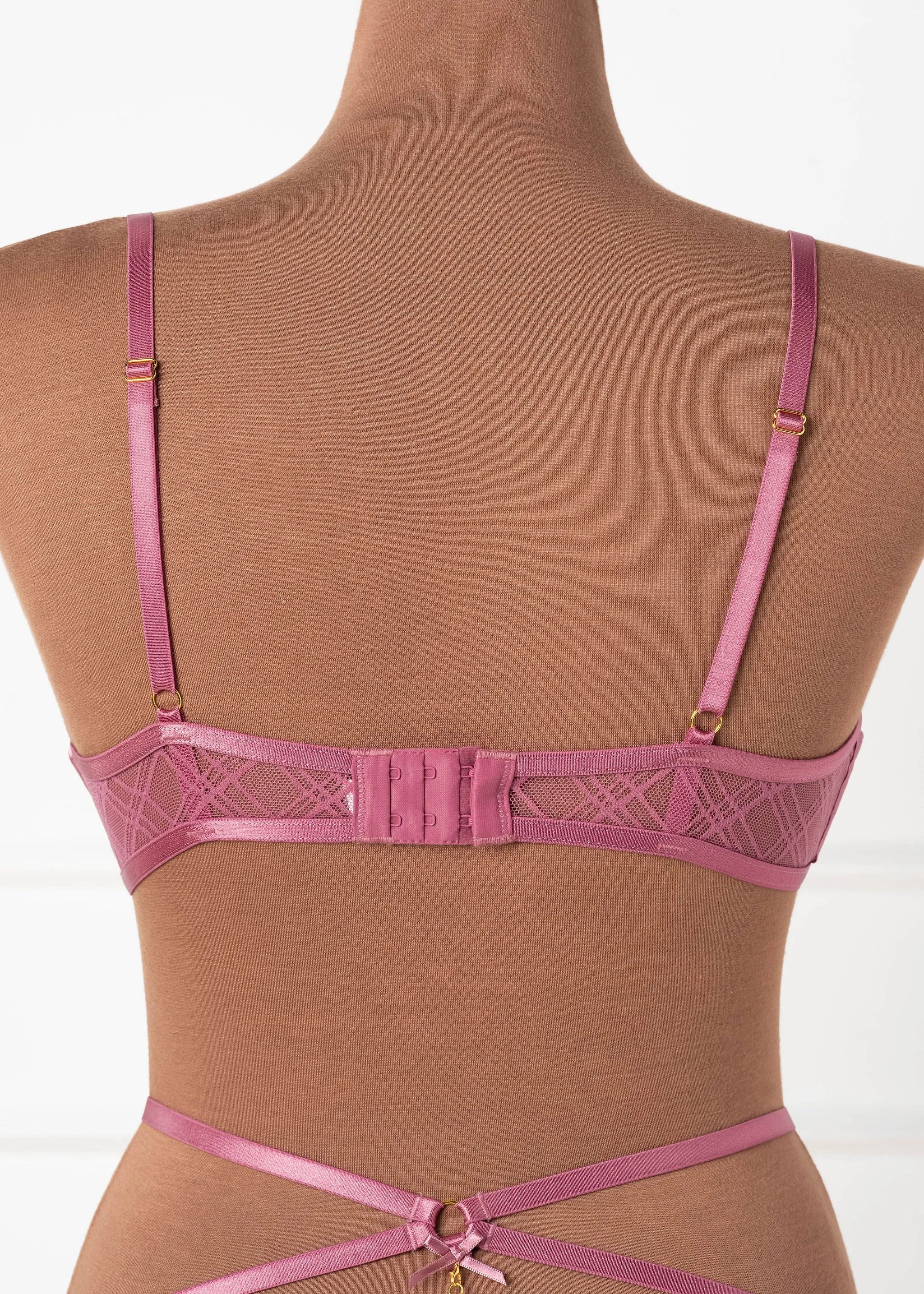Lacy Underwire Charm Bralette - Sugarplum Pink - Image 7