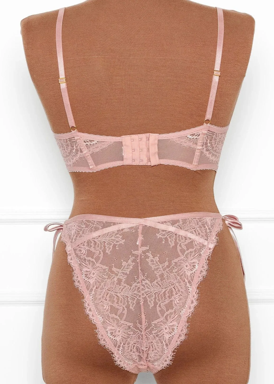 Lacy Underwire Corset - Blush - Image 3