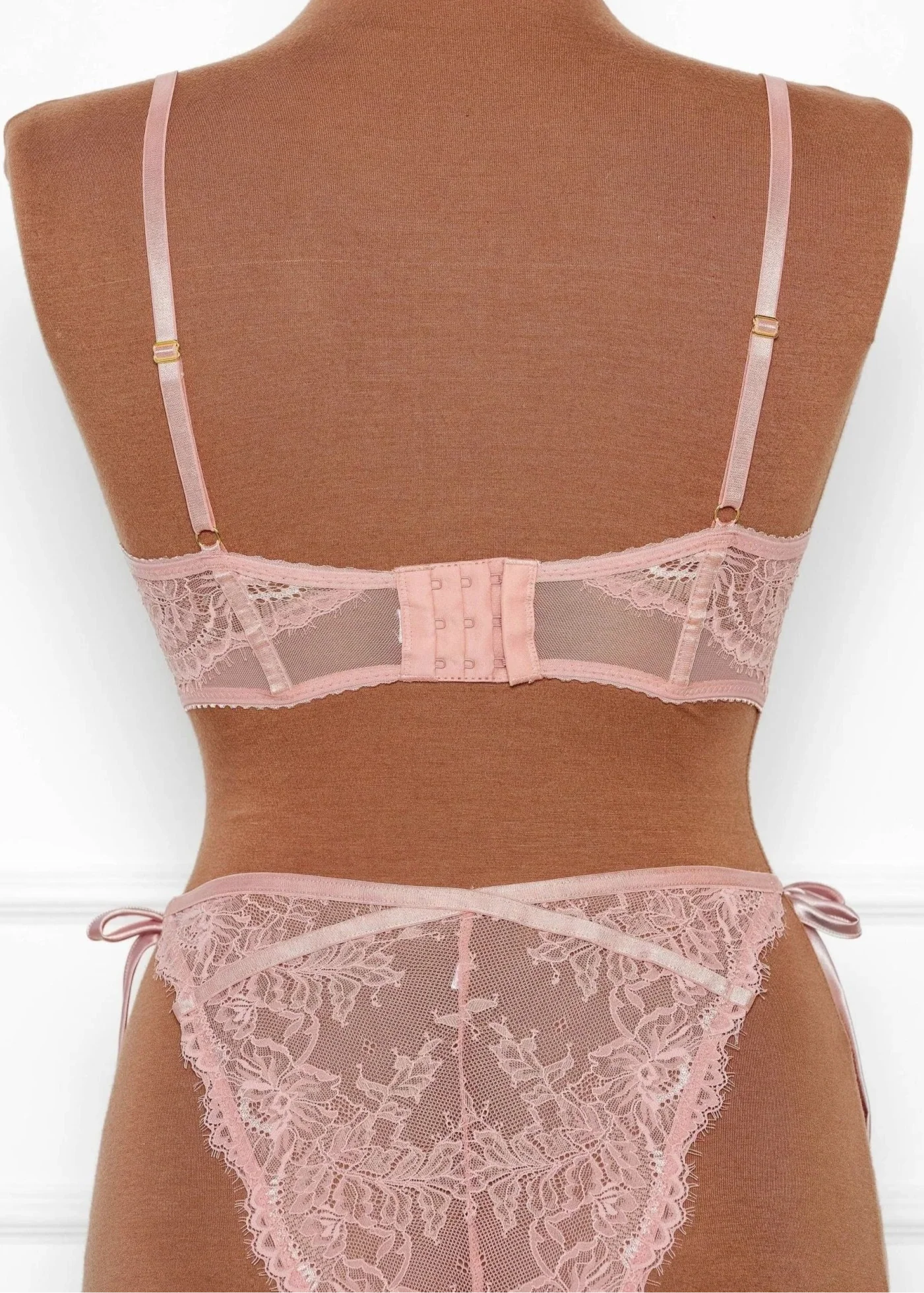 Lacy Underwire Corset - Blush - Image 7