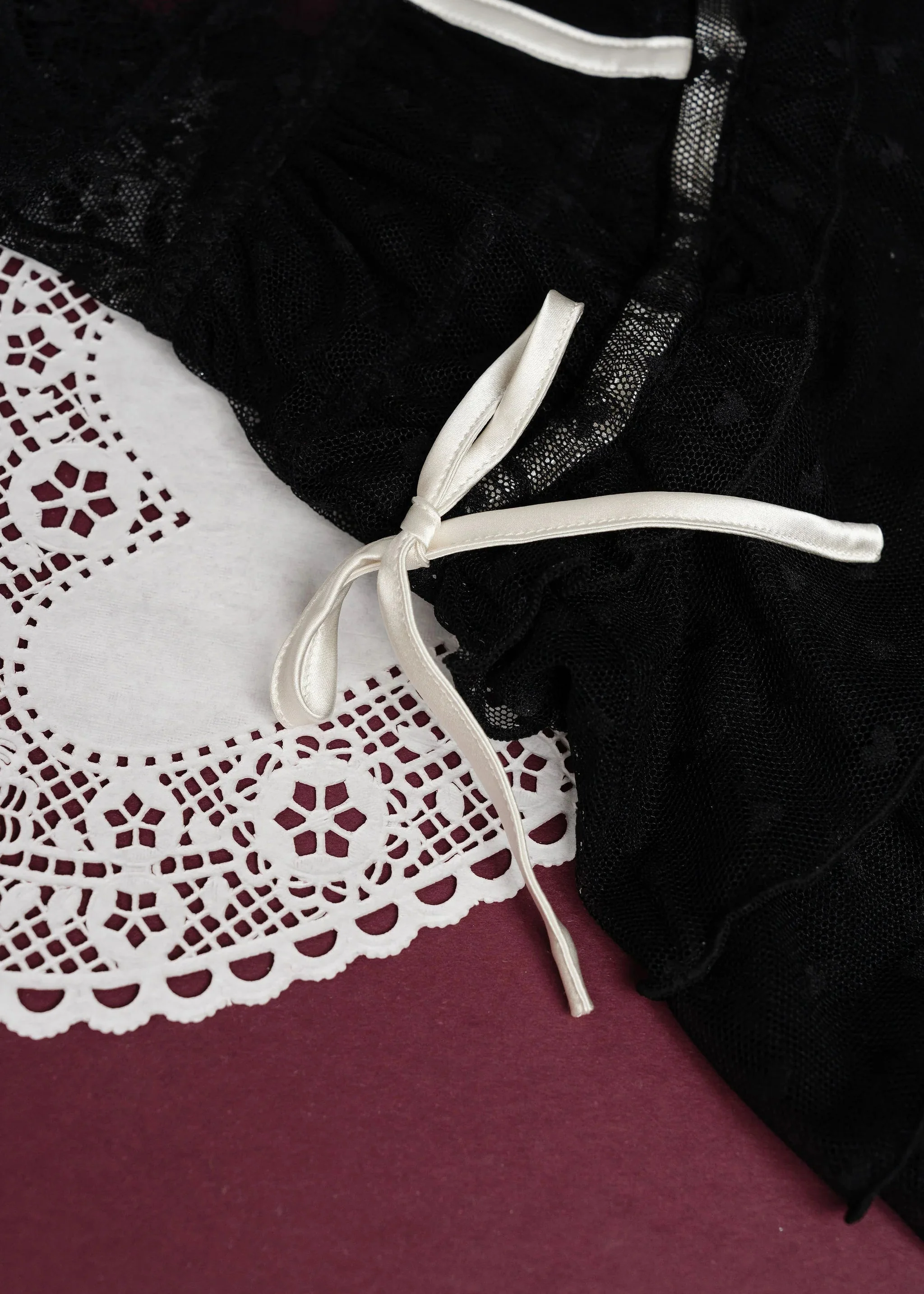 Lacy Underwire Ruched Babydoll - Black - Image 14