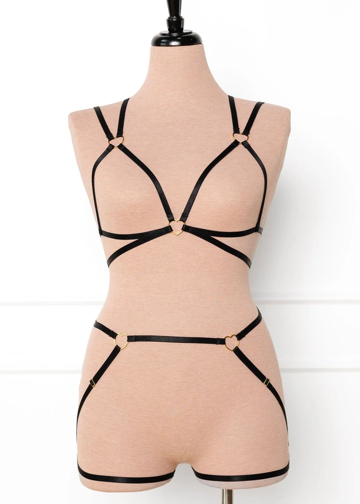 Strappy Heart Harness Top - Black - Image 8