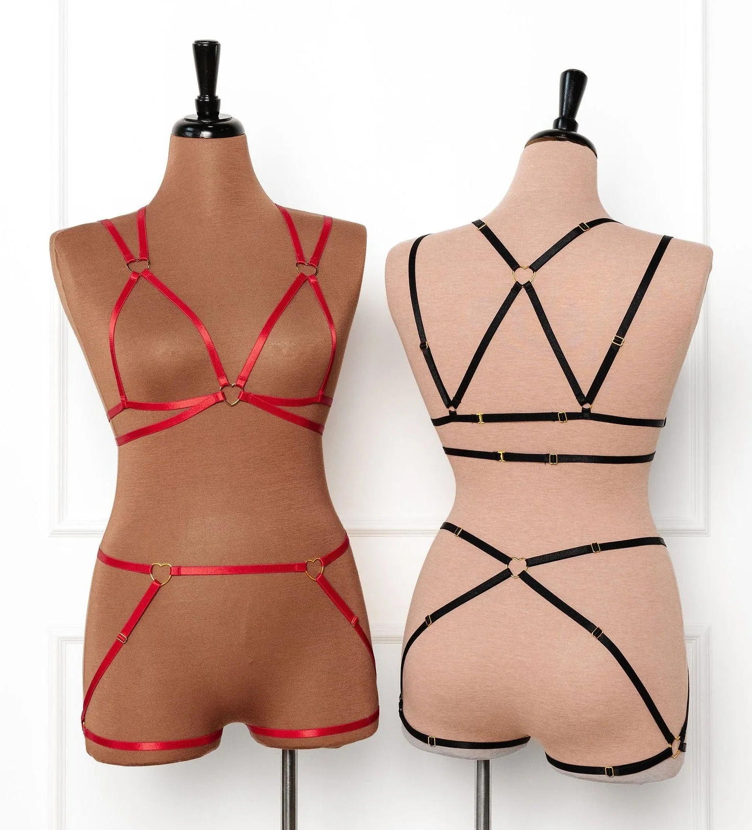 Strappy Heart Harness Top - Scarlet Red - Image 11