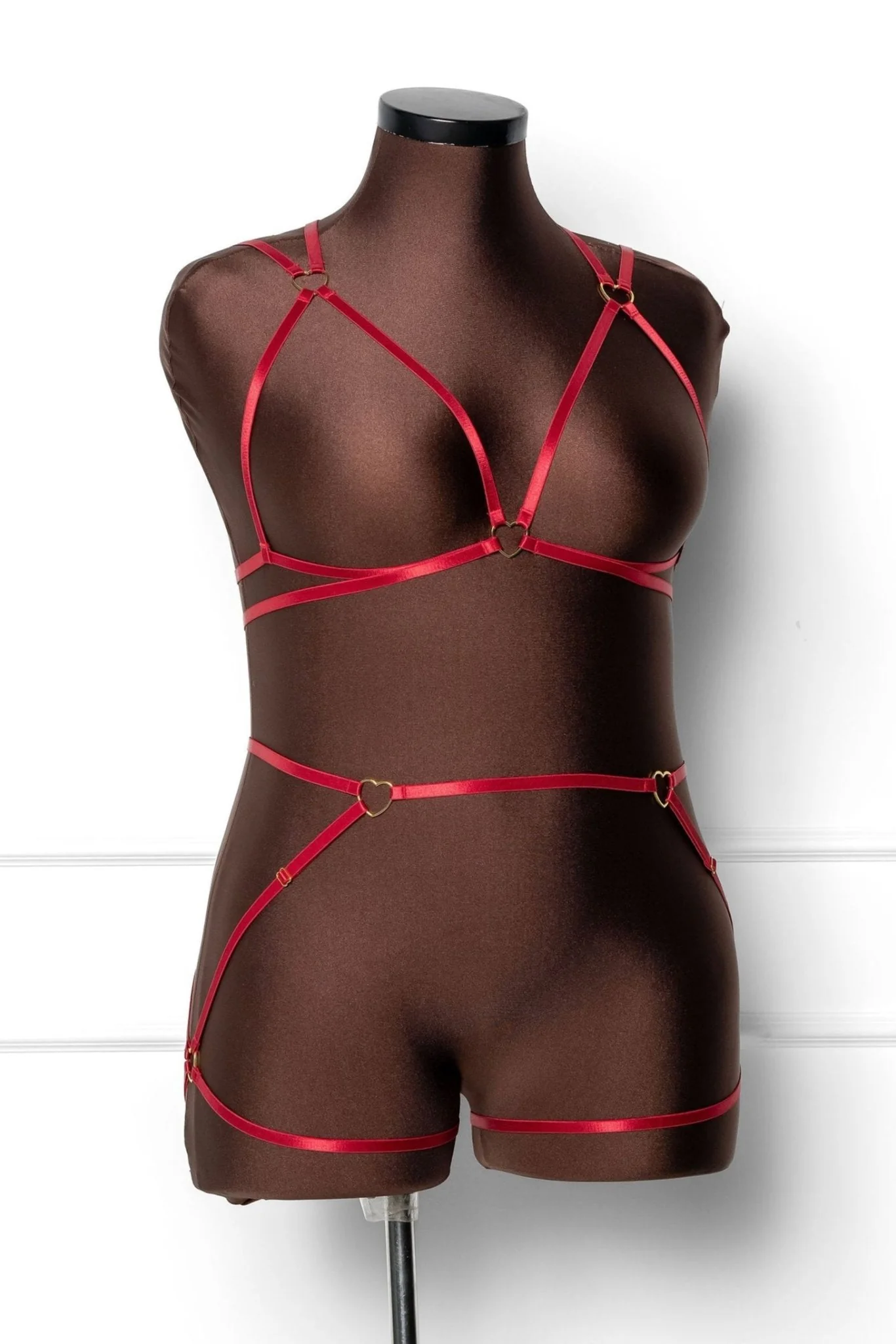Strappy Heart Harness Top - Scarlet Red - Image 12