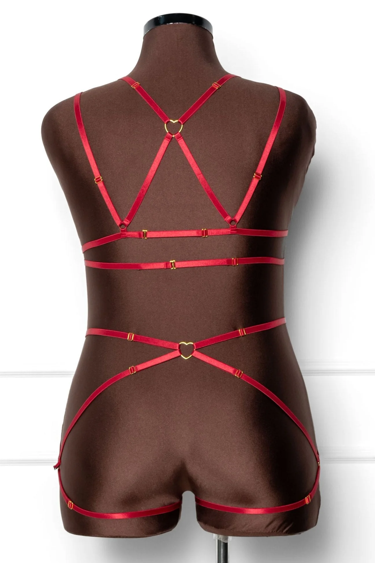 Strappy Heart Harness Top - Scarlet Red - Image 14