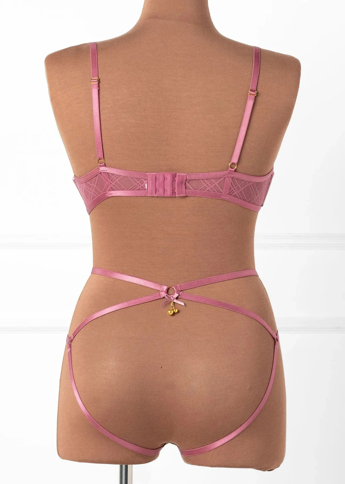 Strappy Ouvert Charm Panty - Sugarplum Pink - Image 4