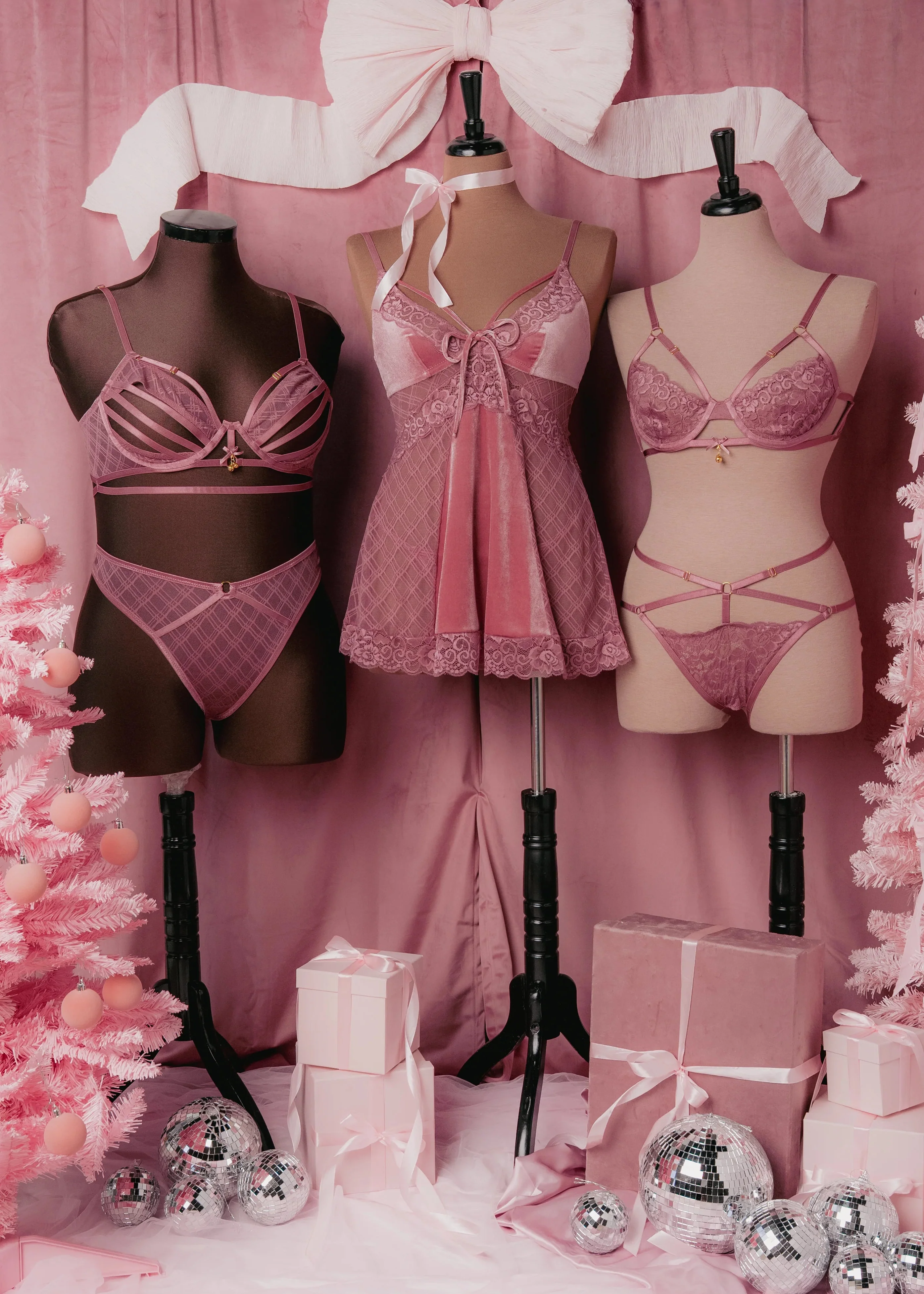 Strappy Underwire Charm Bralette - Sugarplum Pink - Image 13